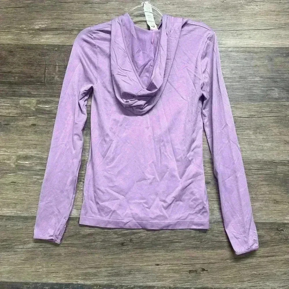 Fabletics Purple Cowl Neck Long Sleeve Sweatshirt - Picture 2 of 3